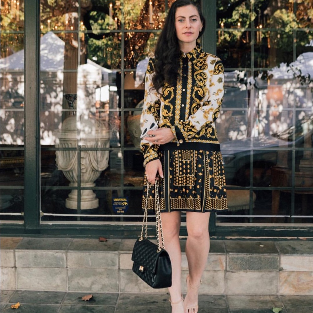 🎉Host Pick🎉BLOGGERS FAV Zara Patchwork Dress - Picture 3 of 8